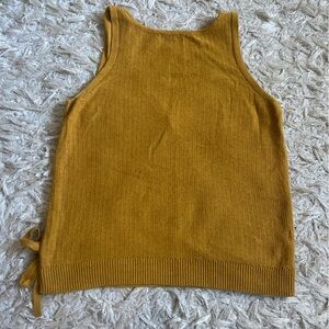 Gap knit sweater tank top with faux wrap back